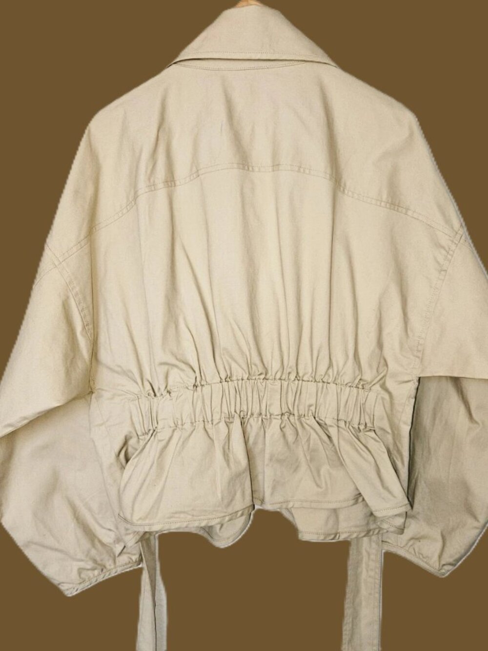 Mare Mare x Anthropologie Puff Sleeve Utility Jacket Size M NWT $168 - Picture 11 of 12